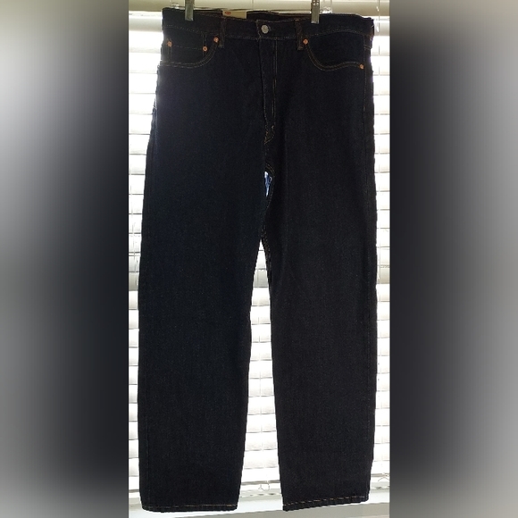 Levi's Dark Wash 550 Relaxed Fit Tapered Leg Jeans NWT - Picture 2 of 8